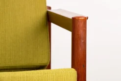 Pamono Danish Teak and Fabric Lounge Chair by Børge Jensen & Sønner for Bernstorffsminde Møbelfabrik A/S, 1960s Sale