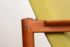 Pamono Danish Teak and Fabric Lounge Chair by Børge Jensen & Sønner for Bernstorffsminde Møbelfabrik A/S, 1960s Sale