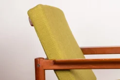 Pamono Danish Teak and Fabric Lounge Chair by Børge Jensen & Sønner for Bernstorffsminde Møbelfabrik A/S, 1960s Sale