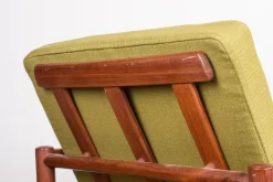 Pamono Danish Teak and Fabric Lounge Chair by Børge Jensen & Sønner for Bernstorffsminde Møbelfabrik A/S, 1960s Sale