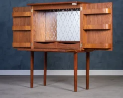 Pamono Danish Teak Bar Cabinet by Carl Hansen & Sønner, 1960s Sale
