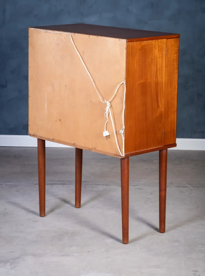 Pamono Danish Teak Bar Cabinet by Carl Hansen & Sønner, 1960s Sale
