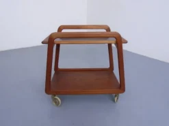 Pamono Danish Teak Bar Cart with Removable Tray from Silva, Denmark, 1960s Clearance
