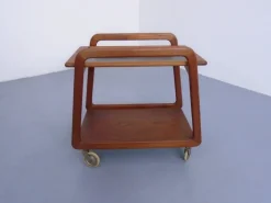 Pamono Danish Teak Bar Cart with Removable Tray from Silva, Denmark, 1960s Clearance