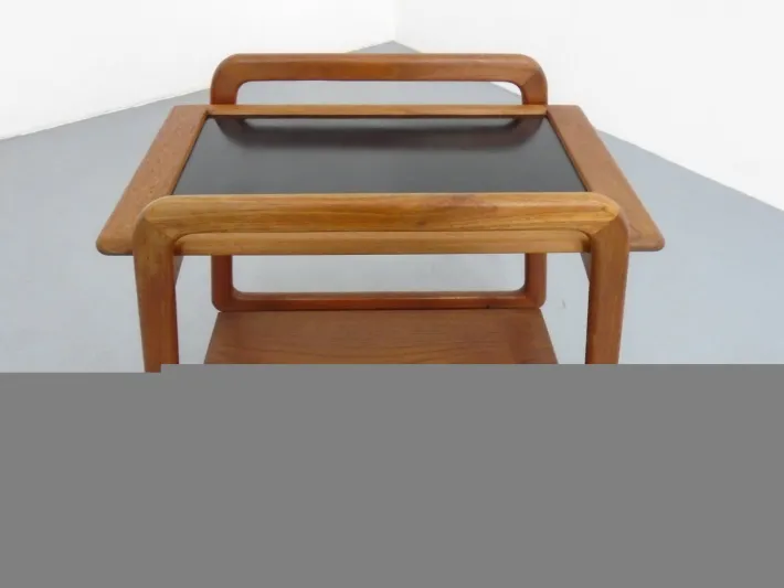 Pamono Danish Teak Bar Cart with Removable Tray from Silva, Denmark, 1960s Clearance