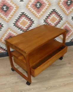 Pamono Danish Teak Bar Trolley with Drawer by Peter Brink for BR Møbler Gelsted, Denmark, 1960s Outlet