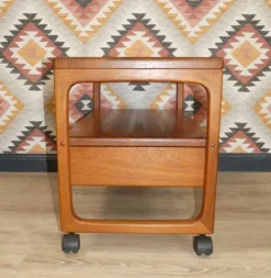 Pamono Danish Teak Bar Trolley with Drawer by Peter Brink for BR Møbler Gelsted, Denmark, 1960s Outlet