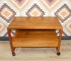 Pamono Danish Teak Bar Trolley with Drawer by Peter Brink for BR Møbler Gelsted, Denmark, 1960s Outlet
