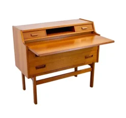Pamono Danish Teak Bureau by Arne Wahl Iversen for Vinde Mobelfabrik, 1960s New