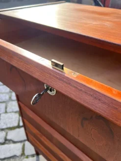 Pamono Danish Teak Chest of Drawers with Lock Discount