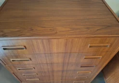 Pamono Danish Teak Chest of Drawers from Borge Dam, 1960s Hot