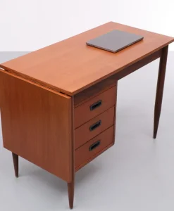 Pamono Danish Teak Drop Leaf Writing Desk by Arne Vodder, 1960s New