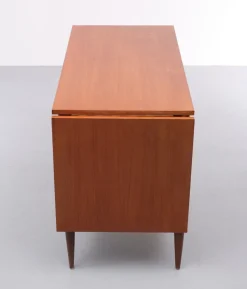 Pamono Danish Teak Drop Leaf Writing Desk by Arne Vodder, 1960s New