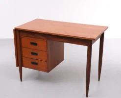 Pamono Danish Teak Drop Leaf Writing Desk by Arne Vodder, 1960s New