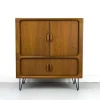 Pamono Danish Teak Hi-Fi Sideboard with Tambour Doors from Dyrlund, 1970s Online