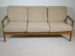 Pamono Danish Teak 3-Seater Sofa from KS Möbler, 1960s Hot