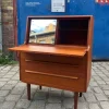 Pamono Danish Teak Secretaire with Mirror Discount