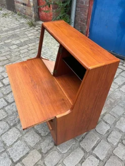 Pamono Danish Teak Secretaire with Mirror Discount