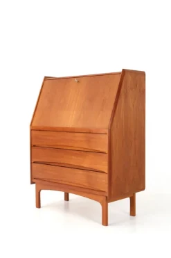 Pamono Danish Teak Secretary from Bernhard Pedersen & Søn, 1960s