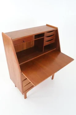Pamono Danish Teak Secretary from Bernhard Pedersen & Søn, 1960s