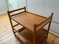 Pamono Danish Teak Serving Trolley by Johannes Andersen for CFC Silkeborg New
