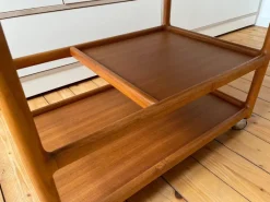 Pamono Danish Teak Serving Trolley by Johannes Andersen for CFC Silkeborg New
