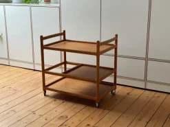 Pamono Danish Teak Serving Trolley by Johannes Andersen for CFC Silkeborg New