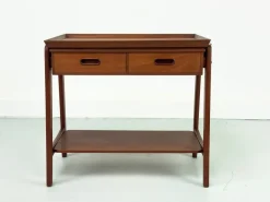 Pamono Danish Teak Side Table with Drawers, 1960s Sale