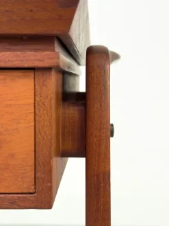 Pamono Danish Teak Side Table with Drawers, 1960s Sale