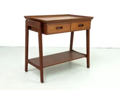 Pamono Danish Teak Side Table with Drawers, 1960s Sale