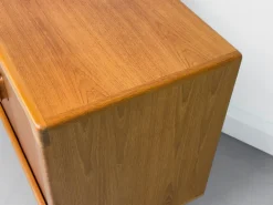 Pamono Danish Teak Sideboard with Tambour Doors from CFC Silkeborg, 1970s Hot