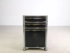 Pamono Dark Blue Office Cabinet from USM Haller Hot