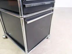 Pamono Dark Blue Office Cabinet from USM Haller Hot