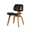 Pamono DCW Dining Chair in Ash with Dark Brown Leather Seat by Charles & Ray Eames for Vitra, 1990s Discount