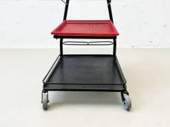 Pamono Demon Serving Trolley attributed to Mathieu Matégot, France, 1952s Hot