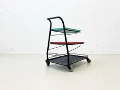 Pamono Demon Serving Trolley attributed to Mathieu Matégot, France, 1952s Hot