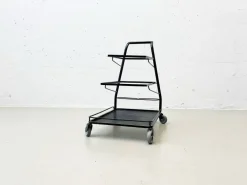 Pamono Demon Serving Trolley attributed to Mathieu Matégot, France, 1952s Hot