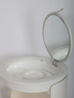 Pamono Dilly Dally Vanity attributed to Massoni for Poltrona Frau, Italy, 1968 Online