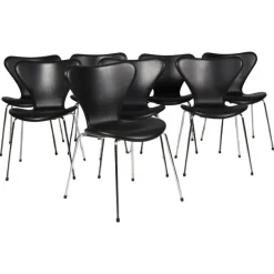 Pamono Dining Chairs attributed to Arne Jacobsen for Fritz Hansen, 2020, Set of 8 Online