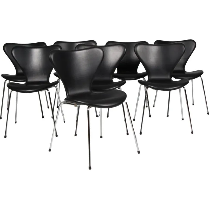Pamono Dining Chairs attributed to Arne Jacobsen for Fritz Hansen, 2020, Set of 8 Online