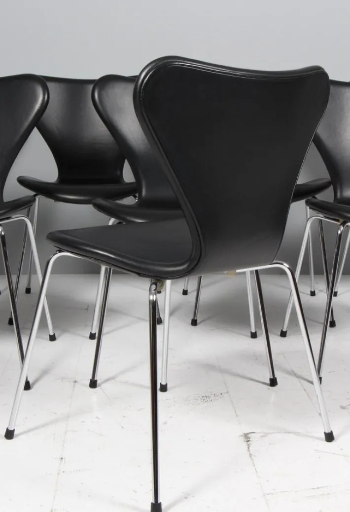 Pamono Dining Chairs attributed to Arne Jacobsen for Fritz Hansen, 2020, Set of 8 Online