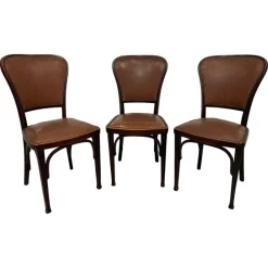 Pamono Dining Chairs by Gustav Siegel for J&J Kohn, 1890s, Set of 3 Sale