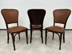Pamono Dining Chairs by Gustav Siegel for J&J Kohn, 1890s, Set of 3 Sale