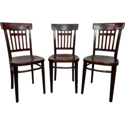 Pamono Dining Chairs by Otto Wagner for J&J Kohn, 1890s, Set of 3 Outlet