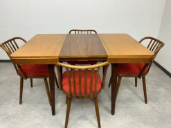 Pamono Dining Room Chairs attributed to Antonín Šuman for Ton, 1970s, Set of 4