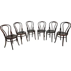 Pamono Dining Room Chairs from Thonet, 1890s, Set of 6 Best