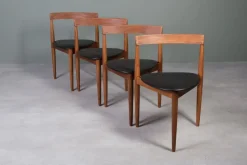 Pamono Dining Table & Roundette Chairs by Hans Olsen for Frem Røjle, Denmark, 1960s, Set of 5 Discount