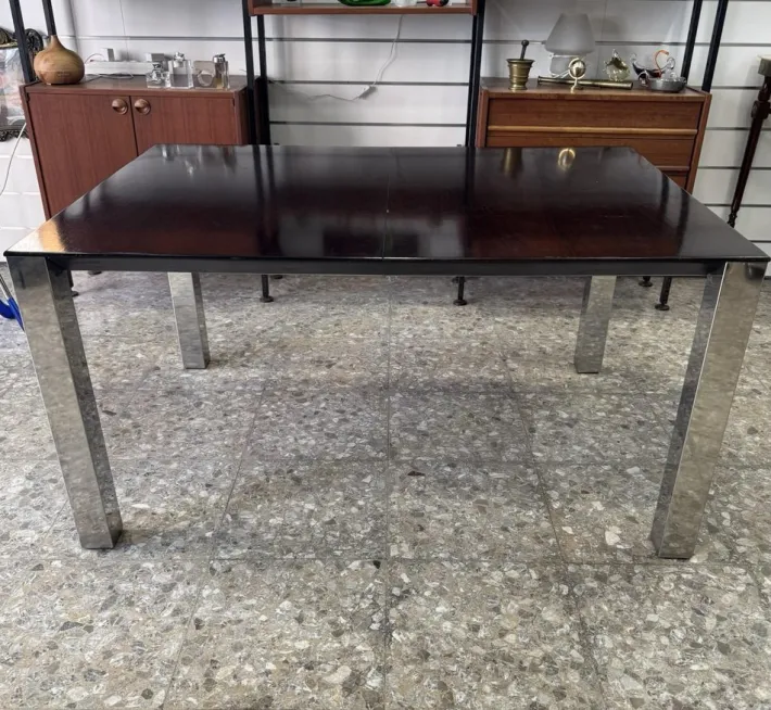 Pamono Dining Table attributed to Giovanni Offredi for Saporiti, 1970s Outlet