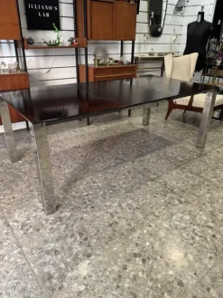 Pamono Dining Table attributed to Giovanni Offredi for Saporiti, 1970s Outlet