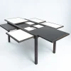 Pamono Dining Table with Reversible and Extendible Tops by Bernard Vuarnesson for Bellato, 1980s Best